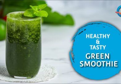 Nutrient Loaded Refreshing Green Smoothie (Step by Step Process)