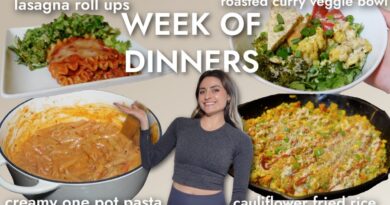 WEEK OF DINNERS! Plant Based Healthy Dinner Recipes!